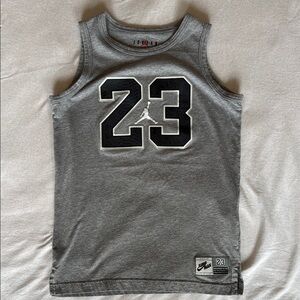 Jordan Gray and Black Tank Top 23 Graphic
